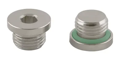 TAPÓN MACHO CILÍNDRICO HEXÁGONO INTERIOR CON TÓRICA FKM 3015V M5