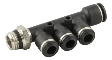 RACOR DISTRIBUIDOR MÚLTIPLE DE REDUCCIÓN ORIENTABLE MACHO CÓNICO “UNIVERSAL SHORT” 55360 4 1/8