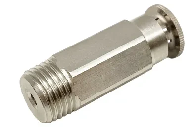 RACCORDO DIRITTO MASCHIO CONICO CON VALVOLA UNIDREZIONALE 58085 4 M10x1