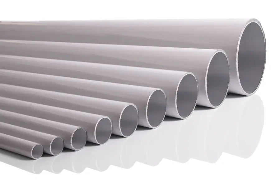 TUBO EN ALUMINIO CALIBRADO DE COLOR GRIS - 4 MT 90000GR-4MT